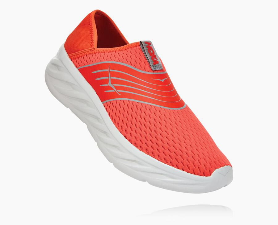 Sandals Mens - Hoka One One ORA Recovery - Red - HUPWCZK-96